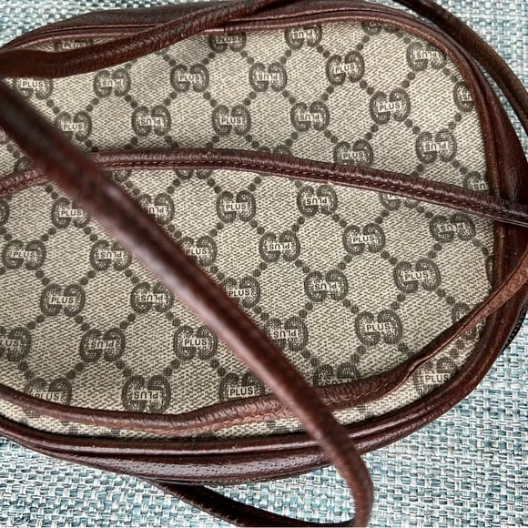 Gucci Plus Mini Tan and Brown Crossbody Bag with Iconic Monogram - Picture 14 of 16